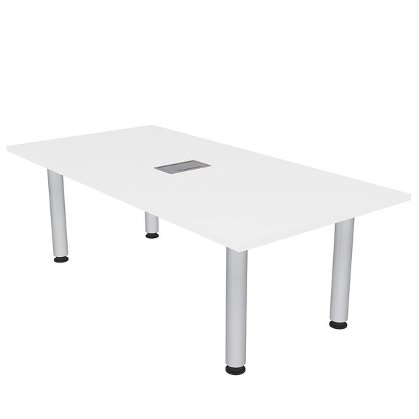 35.5 in W, 71.5 in L, 29 in H, Engineered Wood Top, White